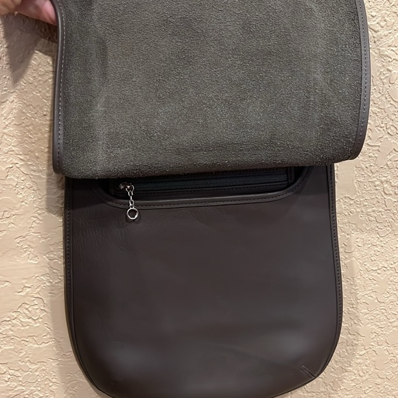 Coach Vintage 9135 hippie flap bag slim saddle bag Taupe Brown In Color - Picture 3 of 6